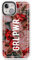 Blanc Space GRL PWR Floral Quote Impact Handyhülle für iPhone 14 TPU Schutzhülle Leicht Starke Cover mit Blumen Rosen Sprüche Text Inspirierend