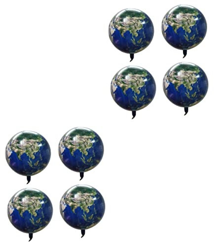 jojofuny 8 Stück 22 Erdkarte Weltkugel Sprengen Aufblasbare Weltkugel Foto-Requisiten-Ballon Weihnachts Latexballon Festival-heliumballon Globaler Ballon Weihnachten Wasserball Kind