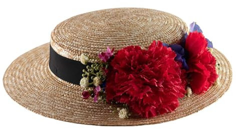 B Couture - Chapeau Paille Femme Sibel - Taille 60 cm