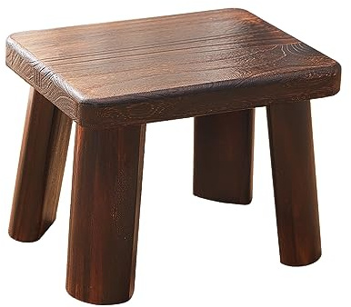 GZQWDC Solid Wood Step Stool for Adults, Sturdy Foot Stool Kitchen Bathroom