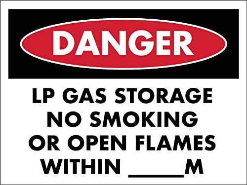Pericolo Stoccaggio Di Gas Gpl Non Fumare Segnali Di Avvertimento Cartello Decorativo In Metallo Targa In Metallo Targa Da Parete In Metallo Per Interni Casa 20X30cm