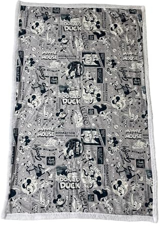 Homadict Plaid Sherpa 100X150 cm Mickey Donald and CIE
