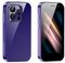Rainbuvvy Mini 4G LTE Smartphone, 3.0'' Pantalla 3GB RAM 64GB ROM Quad Core Android 9.0 Unlocked Tiny Phone/GPS/WiFi/Dual SIM/Camera/BT/Hotspot/OTG Pocket Cellphone (Morado, 2GB+16GB)