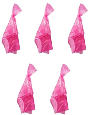 Provance Lot de 5 ponchos de pluie imperméables, transparents pour concerts, festivals, randonnée, cyclisme bleus, jaunes ou roses extérieurs, capes de pluie