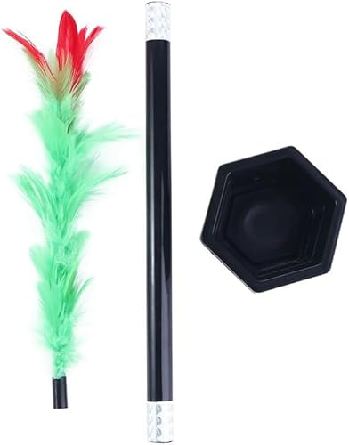 Stick to Rose Tours de magie Baguette magique à fleur Tours de magie faciles Jouets amusants Accessoires de spectacle pour adultes adolescents Accessoires de magicien Kits et accessoires