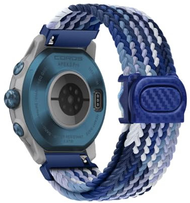 Geflochtenes Armband Kompatibel für COROS APEX 2 PRO Armbänder für Damen Herren Ersatzarmband Solo Loop für COROS APEX 2 PRO Armband Nylon Sport Elastisches Band für COROS APEX 2 PRO (E,Nylon)