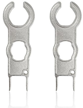 Lot de 2 clés de connexion photovoltaïque Mc4 double face, outil d'installation convient pour panneaux solaires et câblage de système de câbles