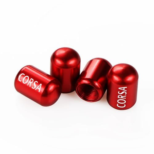 XWSBUDE 4 Stück Auto Ventilkappen,für Opel Corsa 2014-2024 korrosionsbeständig auslaufsicher wasserdicht Staubkappen Autoreifen Autozubehör,C