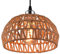 Natural Woven Pendant Lamp Shade, Small Metal & Weave Rope Lamp Shades Ceiling, Rattan Lampshade, Pendant Light Shade for Ceiling Lights, Living Room, Bedroom, Kitchen, Hallways