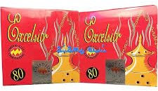Excelsior Coal Discs 80-Pack x 2 | Quick Lighting | Ideal for Hookahs, Shisha, and Incense | Odorless and Tasteless | Even Heat Distribution | Long Burning | Minimal Ash