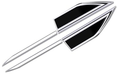 SANNITOU Auto Emblem Aufkleber für Audi A6/S6 C8, Autoaufkleber Kühlergrill Front Motorhaube Kofferraum 3D Logo Heckklappen Buchstaben Selbstklebende Ersatz Dekoration,Black