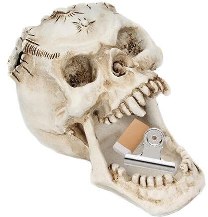 Tasse À Crayons | Porte-pinceaux De Maquillage, Pot Organisateur De Crayons En Forme De Tête De Mort, Décorations Gothiques Effrayantes, Porte-clés En Forme De Tête De Mort, Conteneur De Stylos Pour