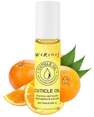 Cuticle Oil for Nail Care - Orange Nail Oil with Organic Vitamin E & B, Cuticle Oil for Nails, Nail Oil Soothe Moisturize with Dropper Design to Prevent Nail Cracking and Dry