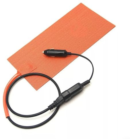 Tappetino riscaldante in silicone, 12 V, 100 W, termostato integrato per distribuzione efficiente del calore per borsa di consegna degli alimenti