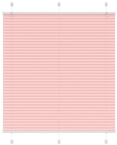 vidaXL Plissee Rosa 115x100 cm Stoffbreite 114,4 cm Polyester
