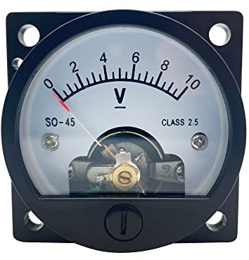 LEPEVNEY Analoges Messgerät, Voltmeter, Messgerät, SO-45, Rundstrommessung, Amperemeter, DC 10 V