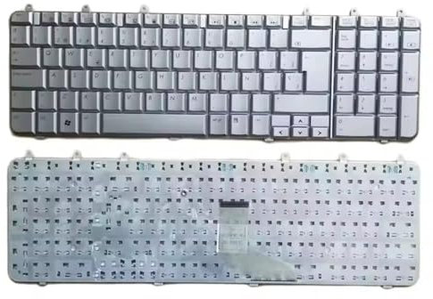 XINDIKBHUB SP Teclado español para HP Pavilion DV7 DV7-1000 DV7-1100 DV7-1200 Plata