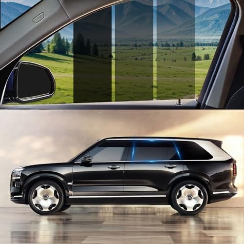bechoanigel Tönungsfolie Auto,Sonnenschutzfolie Auto,Scheibenfolie Auto,Tönungsfolie Fenster zum Blockieren von UV-/IR-Strahlen,Hitze und Blendung für Haus-Pkw und LKW (15% VLT, 75cmx3m)
