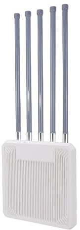 Luocute Router WiFi 6 AX3000, Router Internet Wireless Impermeabile IP67 Dual Band per Esterni con Antenne 6x7dBi e Supporto PoE, per modalità Ripetitore AP Mesh con Copertura di Ampia