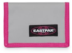 Eastpak Portafoglio singolo Crew — Portafoglio compatto a tre ante con tasca portamonete con zip e portachiavi, design sottile per tutti i giorni, 9.5 x 13.5 cm - Kontrast Grey Pink
