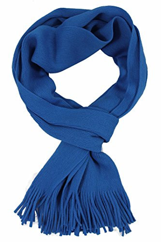 Rotfuchs Strickschal einfarbig Herrenschal Damenschal hell blau 100% Wolle (Merino)