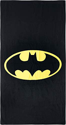 CERDÁ LIFE'S LITTLE MOMENTS 2200003935 Toalla Polyester Batman, Negro, 70x140cm