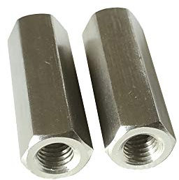 Ersatz Edelstahl Sechskant-Mutter 2 Stücke Zubehör für Ejut Autokleiderbügel zum Upgrade, M8*S13*40mm