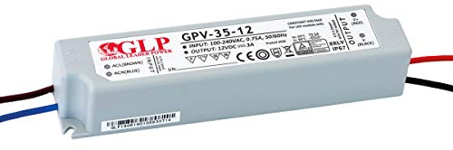 WITTKOWARE GPV-35-5 Schaltnetzteil (Konstantspannung LED-Treiber) mit Anschlussleitungen, IP67, Ausgang: 5V/DC, max. 5A (25W)