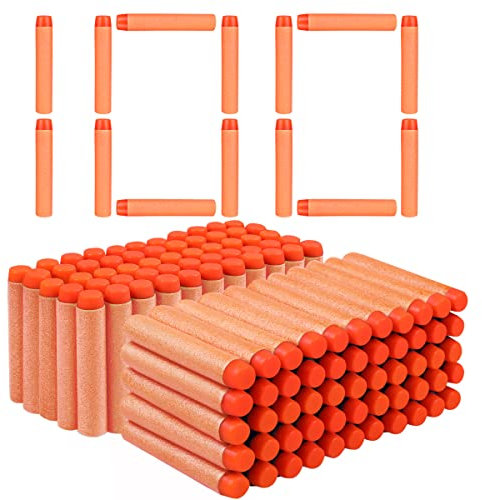 VCOSTORE Nerf Pfeile, 100 Stück Nerf Darts Nerf Munition Pfeile Dart Bullets Refill,Foam Pfeile für N-Strike Elite Blasters Series