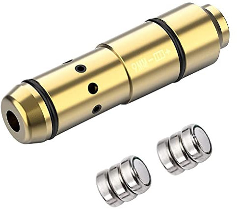 Ayaaa Mirino Rosso Tester di tiro Bomba da addestramento Rossa Mirino a Cono Lungo 9 mm Allenamento di tiro simulato Strumento di calibrazione a infrarossi