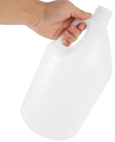 iplusmile Empty Gallon Jugs With Caps, Plastic Oil Carboy 4 L Plastic Water Storage Bottle Container Liquid Jug for Glue Oil Liquid