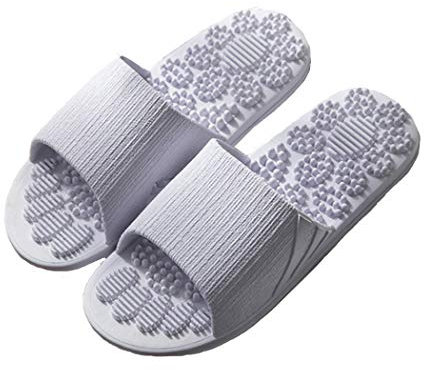 Dulameki Unisex Fußmassage-Hausschuhe Herren Damen Pantoffeln,Violett,40/41EU