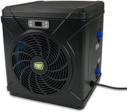 EXIT TOYS Pompe à Chaleur pour Piscine - Commande Digitale - Pompe à Chaleur Économique en Énergie - Eau de Piscine Chaude - Facile à Connecter - 10m3 (2,5kW) - Noir