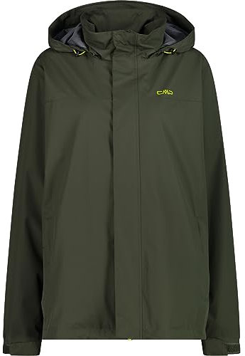 CMP - Herrenjacke mit Kapuze und Druckknöpfen, Ölgrün, 52