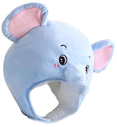 ifundom Elefantenhut-Requisite Elefantenkostüm-Requisiten Kostüm Hut Elefantenmütze Lustiger Partyhut Elefanten-Party-Kopfbedeckung Elefant Cosplay Hut Neuheit Partyhut Tier Plüsch Zubehör