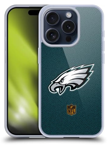 Head Case Designs Offizielle NFL Fussball Philadelphia Eagles Logo Gelhülle [Militärischer Schutzgrad] Kompatibel Mit Apple iPhone 15 Pro Und Kompatibel Mit MagSafe