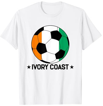 Ivory Coast Soccer Team Ivory Coast Flag Jersey Football T-Shirt