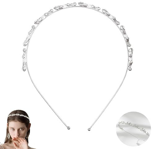 Mädchen Stirnband, Süßer Einfacher EleganterHaarschmuck, Haaraccessoires Braut, Kronen Stirnband, Elfen Feen Kopfschmuck, Mittelalter Kopfschmuck Haarband Für Mädchen Damen