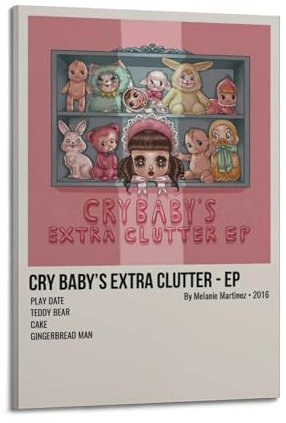 greb Melanie Martinez Album-Poster, Leinwand-Poster, Raumdekoration, ästhetisches Poster, künstlerisches Poster für Schlafzimmer, Wohnzimmer, Wände, 60 x 90 cm, Rahmenstil