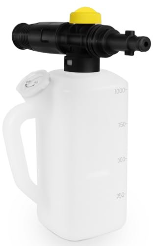 DERASL Snow Foam Lance for Nilfisk Core, Premium and Gerini Series Washer, Car Wash High Pressure Washer Foam Cannon Bottle with Adjustable Soap Dispenser Nozzle
