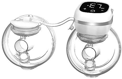 Breast Pumps Electrical Wearable, Electric Hands Free Breast Pump Portable,Single Motor Dual Pump, 3 Modes 12 Levels w/LED Display,Low Noise Painless Wireless Breasts Milk Pump w/ 21mm Flanges
