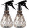 Vwoqiy 2 Pcs Empty Spray Bottles, 500ml Water Spray Bottles with Adjustable Spray Head, Refillable Trigger Sprayer Bottles, Atomizer Plant Mister Sprayer Bottles for Plants (Grey)