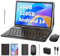 Suicoey Tablet Android da 10 pollici con tastiera, 16 GB + 128 GB, 1 TB espandibile (nero)
