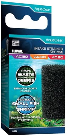 Fluval Esponja Tubo de Entrada para filtros Mochila para Acuario AquaClear AC20/AC30/AC50