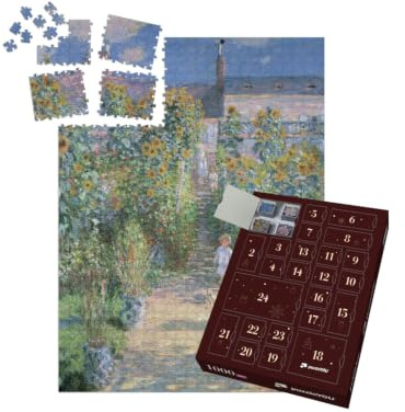 puzzleYOU: Puzzle-Adventskalender | „Der Garten des Künstlers in Vetheuil, Claude Monet 1880“ – aus der Puzzle-Kollektion Künstler