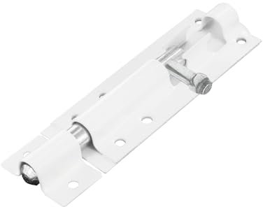 Primes DIY Heavy Duty Tower Bolt White(6), Door Lock Bolt, Strong White Coated Door Barrel Bolt, Durable Slide Bolt for Increasing Security on Garden,Tard Gates & Shed Doors - 1 Pack