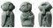 WJUHYGTF Japanische Jizo Buddha Statue, Feng Shui Betender Mönch Figuren Für Den Innen Und Außenbereich Aquarium Garten Heimdekoration Teezubehör,C