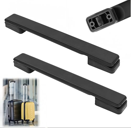 Alriedy 2 Stück Gepäck Koffer Griff,Koffergriff Ersatz,Koffer Griff,20cm Robuster Kunststoff Reparatur Zubehör für Koffer,Gepäckkoffer,Reisekoffer und Werkzeugkoffer (Schwarz)