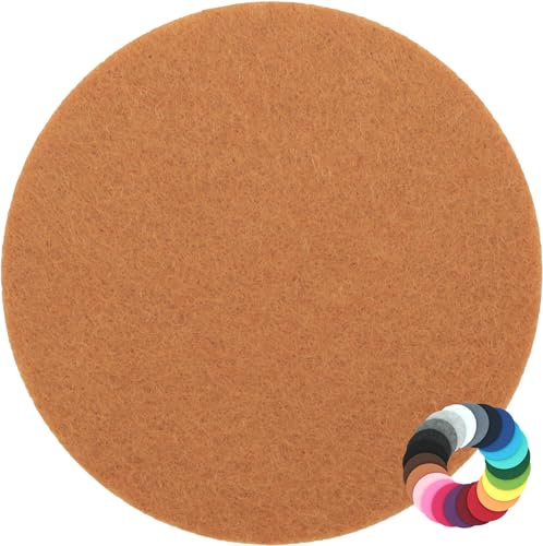 Filz Untersetzer & Platzset - Stärke: ca. 3mm - 100% Polyester - Made-in-Germany - Farbe/Größe: Ocker - HF022 35 cm