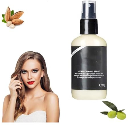 Super Milk Conditioning Hair Primer, Supermilk Hair Primer Conditioner Spray, Nourishing Smooth Milk Hair Care, Coconut Almond Scent (1pcs)